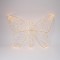 LIGHTED BUTTERFLY, ADAPTOR, TIMER, SILVER COPPER WIRE, 380 DARK WARM WHITE & 320+60 FLASH WARM WHITE LED, LEAD WIRE 5m, IP44 600-48165