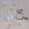 LINE, 100 MINI LED, CRACK BALLS 2cm, USB, APP CONTROLLED, REMOTE CONTROL, TRANSPARENT FLAT COPPER WIRE, RGB LED, PER 15cm, LEAD WIRE 3m, IP20 (roll pack) 600-01322