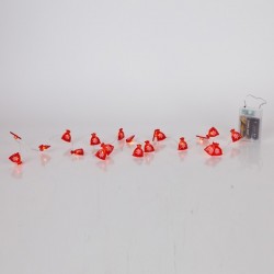 20 МИНИ LED СВЕТЛИНИ С ФОРМА НА СНЕЖИНКИ