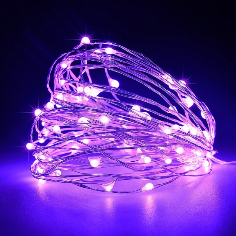 СВЕТЛИННА ЛЕНТА 100 LED ЛИЛАВИ