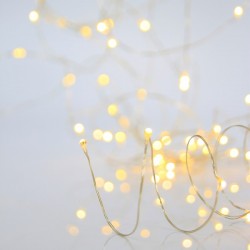 МИНИ LED ЛАМПИЧКИ СРЕБЪРЕН КАБЕЛ