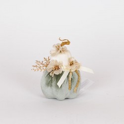 VELVET PUMPKIN, DOUBLE, BEIGE MINT GREEN, 9x13cm 600-46898