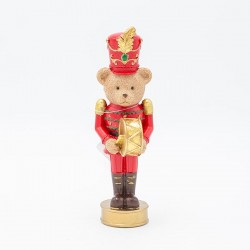 КОЛЕДНА ФИГУРКА МЕЧКА БАРАБАНИСТ