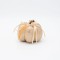 PUMPKIN, METALLIC DARK CHAMPAGNE, WITH FEATHER, 9x11cm 600-47010