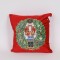 PILLOW WITH WREATH AND NUTCRACKER, RED, 40x40cm 600-47166
