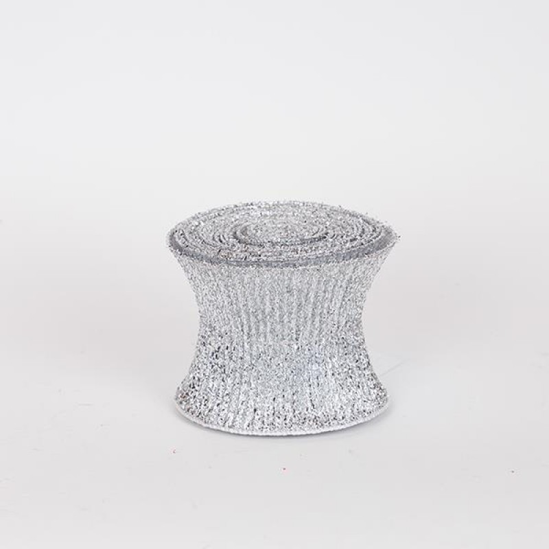 RIBBON SPIRAL, FANCY SILVER, 500x12cm 600-47575