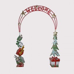 METALLIC ARCH, WELCOME, 182x40x232cm 600-48013