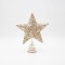 TOP TREE WITH CHAMPAGNE THREAD AND IRIDESCENT LITTLE STARS, 20x23cm 600-48060