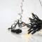 LINE, 100 LED 5mm WITH CUPS, 230V, 3 CONNECTORS UP TO 9 SET, GREEN RUBBER WIRE, DAYLIGHT LED PER 10cm, LEAD WIRE 1.5m, IP65 600-09103
