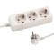 SOCKET 3 SCHUKO HOLES CABLE 3X1,5mm EXTENSION 1,5m BULK PACKAGE 147-62206